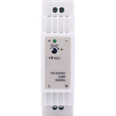 Alimentation à découpage DR-15-24 sur rail DIN, sortie unique, 15 W, 24 V, 0,63 A (1/5)