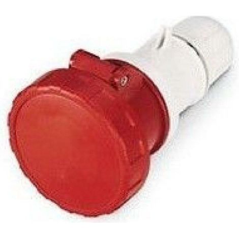 Presa mobile portatile 63a 3p+t 380-415v 6h ip66 ip67 ip69 diritta con morsetti a mantello scame optima 318.6346