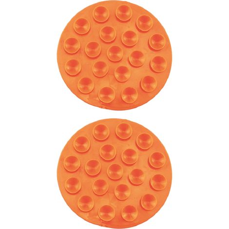 2 ventouses double face pour bébé, diamètre 10,5 cm, épaisseur 2 cm, en TPR, antidérapantes pour bols et assiettes (1/5)