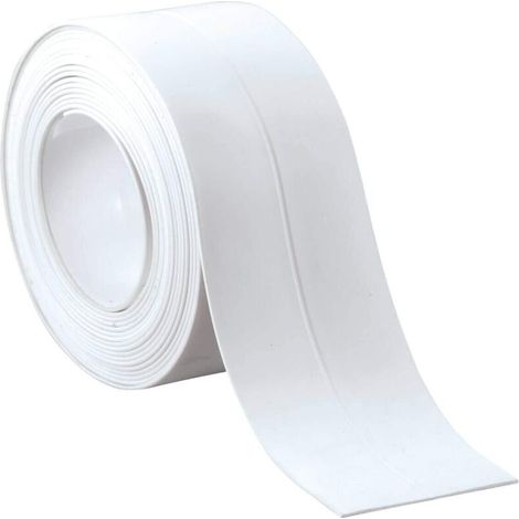 Ruban d’étanchéité auto-adhésif pour WC – 1 rouleau de 5 m × 3,8 cm, solution facile et étanche sans joint silicone