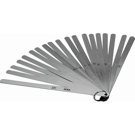 GALGAS DE ESPESORES DE 0,05 A 1,00 /13 LAMINAS 300X13MM - ACHA