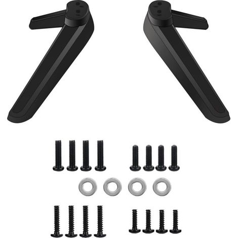 Pieds Piédestal Base Télévision, Pieds de Socle TV, Pied de Support pour Smart TV, Remplacement de Base de Meuble TV, Support TV Universel Compatible, pour la Plupart des Téléviseurs de 27 à 55 Pouces (1/5)