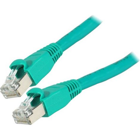 Cordon RJ45 S/FTP CAT 6 Vert - 0,50m