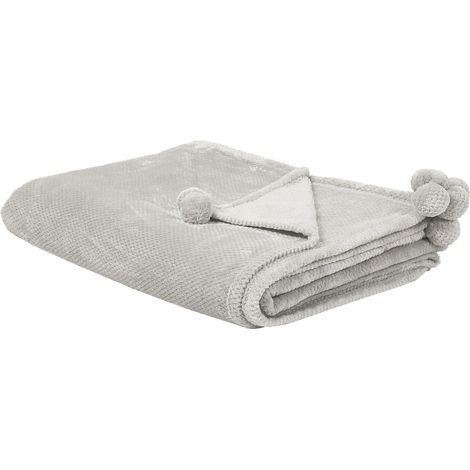Kuscheldecke SAITLER 200 x 220 cm Hellgrau