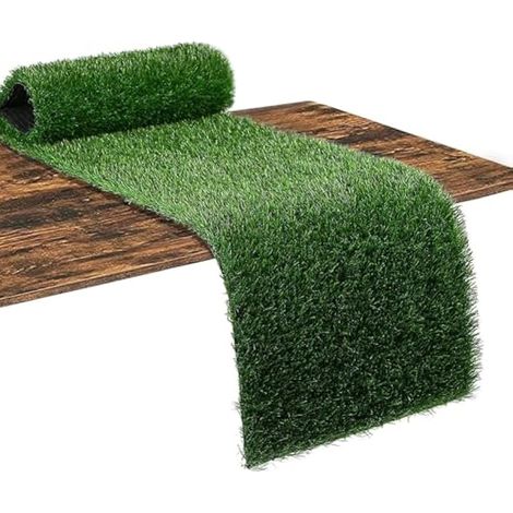 Napperon en gazon artificiel, 36 x 122 cm, nappe imitation herbe, tapis de table pour décoration thème football, mariage, anniversaire, banquet, jardin.