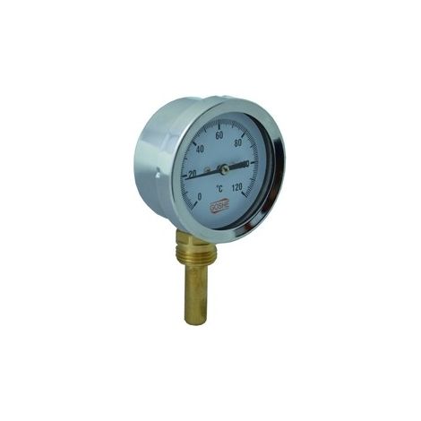 TERMÓMETRO RADIAL BIMETAL 63MM 0-120°C 1/2"