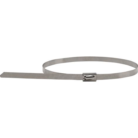 KS Tools Edelstahl Kabelbinder mit Kugelverschluss, 4,6x250mm, 100 Stück - 115.1592 (1/3)
