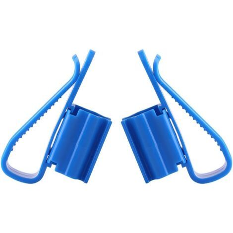 Lot de 2 supports de tuyau en plastique multifonctions réglables pour aquariums - Pince de montage pour tuyau d'eau et tube - Support de tuyau d'eau durable et sécurisé