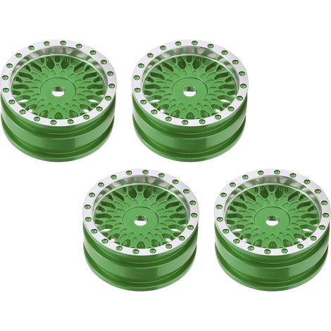 Moyeu de roue pour voiture RC AXIAL SCX24 AXI90081 AXI00001 AXI00002 1/24, accessoires de moyeu métallique verts (1/5)