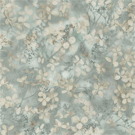 Play of Light Blossom Sage Green Vinyl Floral Wallpaper Paste the Wall Decor (1/4)