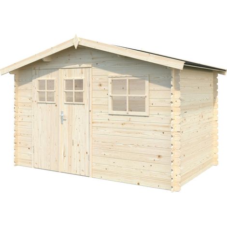 Casetta in legno non trattato Latina 320x205 cm