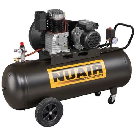 Compresseur d'air à piston cylindre fonte 200 litres 3 CV NUAIR (1/2)