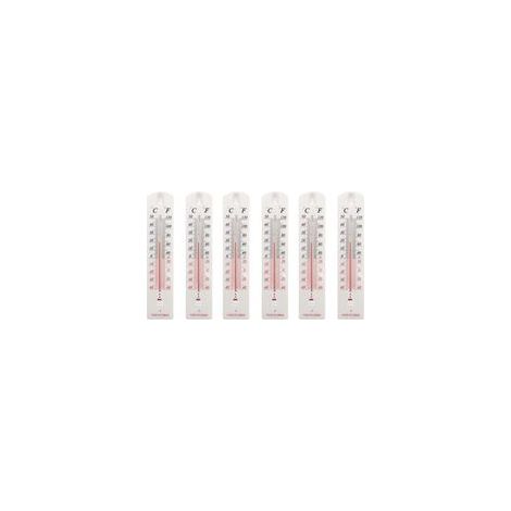 Lot de 6 thermomètres muraux pour intérieur ou extérieur (1/5)