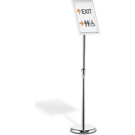 Durable 479923 portacartel y stand de información A3 Aluminio, Plástico, Acero Plata