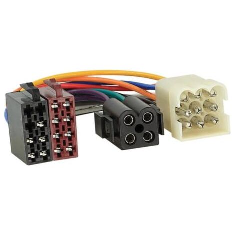 Faisceau ISO autoradio compatible avec Volvo 240 244 245 340 360 440 480 740 760 (1/2)