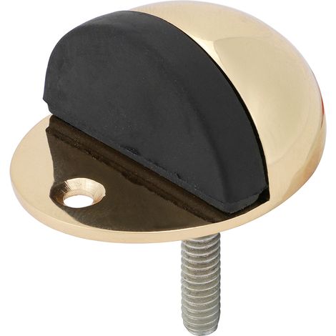 TIMCO Oval Door Stop Polished Brass - 47mm