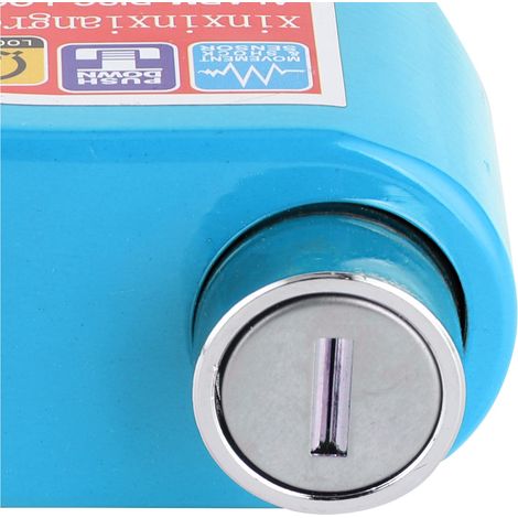 Antivol de disque de frein avec alarme pour moto, 110 dB (pile incluse), bleu (1/4)