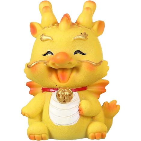 Statue de dragon en résine, souvenir décoratif, sculpture de dragon, statue d'animal chinois, pour étagère ou meuble de rangement-Style D (1/5)