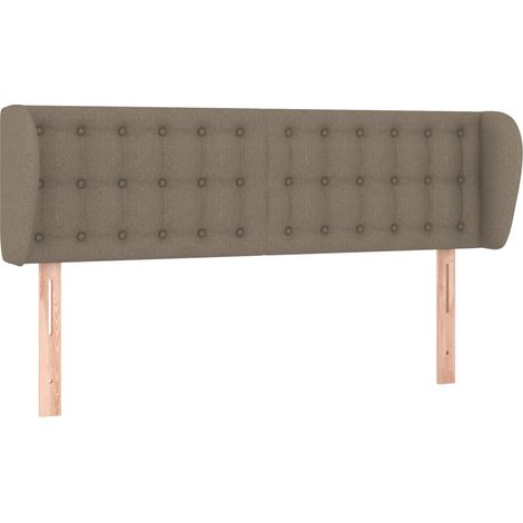 Maison Exclusive - Testiera ad Orecchio Tortora 147x23x78/88 cm in Tessuto (1/5)