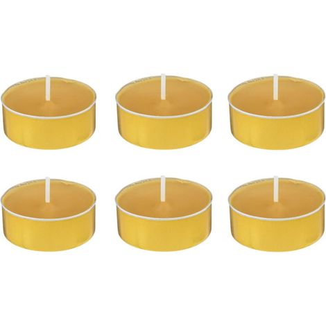 Lot de 6 Bougies Chauffe-Plat Parfumées "Izor" 3,7cm Vanille (1/3)