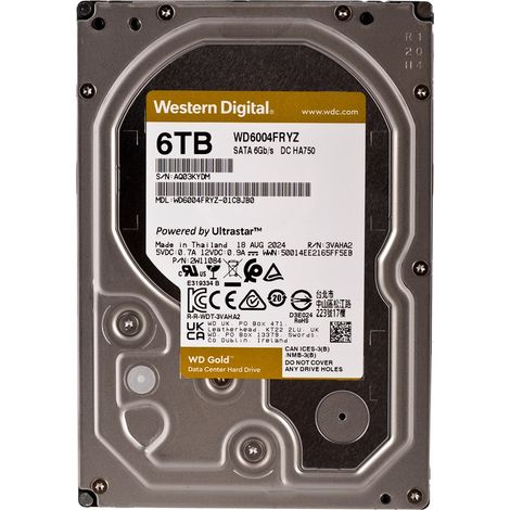 Western Digital Gold WD6004FRYZ disque dur 3.5" 6 To Série ATA III (1/3)