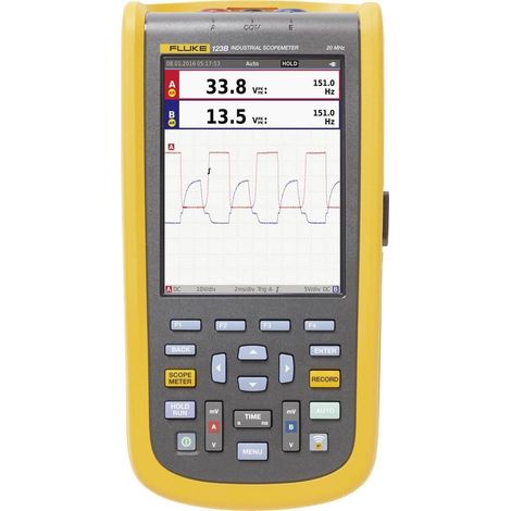 Fluke 123B/EU Osciloscopio Portátil 20 MHz Pantalla TFT 14,5 cm