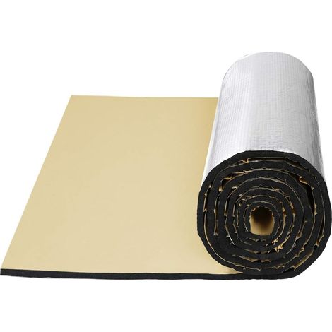 Tapis Isolation Thermique Insonorisation 1Pc Voiture Capot 10mm, 200x100cm, 21.5sqft, Double Laminée, Ininflammable, Facile À Couper, Pour Cloison Pare-Feu, Moteur, Boot, Passage Roue (1/5)