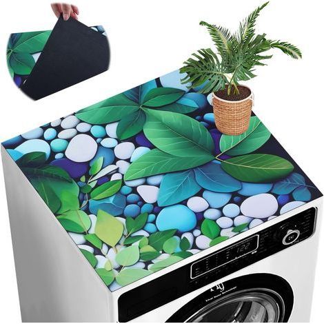 1 Tapis De Protection 60x60cm Antidérapant Housse Machine À Laver Sèche-Linge Cuisine Buanderie (1/5)