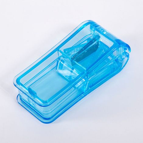 Coupe-comprimés avec lame rétractable, coupe-comprimés pour petits et grands comprimés, coupe-comprimés ultra-efficace (1/5)
