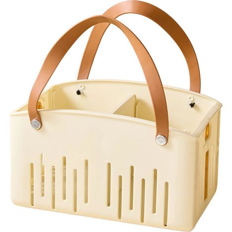 Cesto portaoggetti da bagno extra large - Bianco crema