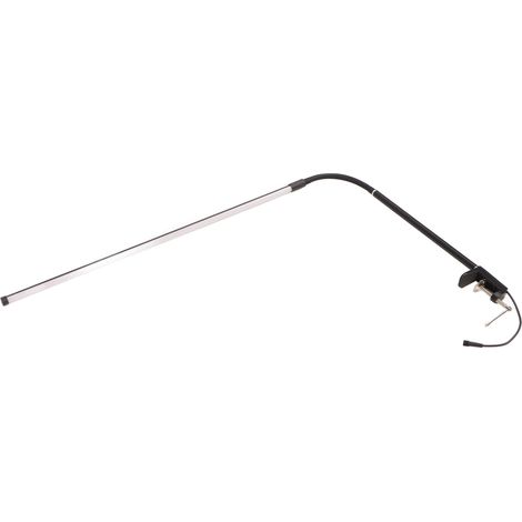 Lampe de Bureau LED pour Manucure et Tatouage, 3 Couleurs, Extensions de Cils, Lampe de Table de Beauté avec Pince, Noire, 110-240V Prise UE (1/5)