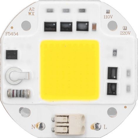 Hochleistungsfähige, helle COB-LED-Chip-Lampe, treiberlos, für DIY-Lampen, Projektoren und Innenbeleuchtung, 220 V, 100 W, warmweiß (2800–3500 K). (1/5)