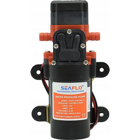 BOMBA DE AGUA A PRESIÓN DE 12 V PARA DUCHA DE YATE, BARCO, FOODTRUCK, CAMPERS, 4,3 L/min