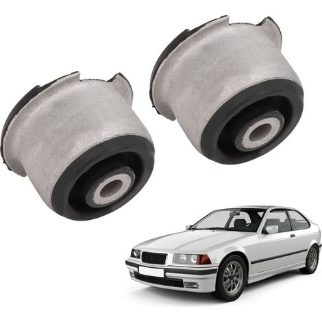 Zwei hintere Querlenkerbuchsen, 33326770786 und 33321137806, sind für BMW 3er E36 und E46 geeignet. (1/5)