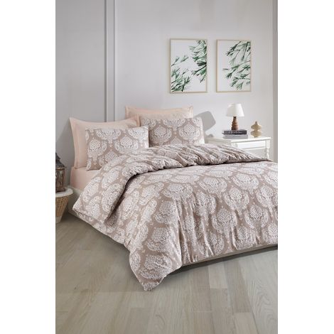 Funda nórdica, funda nórdica, ropa de cama Set Marrón (1/2)