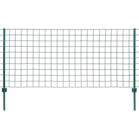 Maison Exclusive - Metallzaun Stahl 20 x 1 m Grün