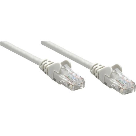 Intellinet 739849 RJ45 Patchkabel CAT 6 S/FTP 1.50 m Grau Folienschirm, Geflechtschirm, Halogenfrei (1/2)