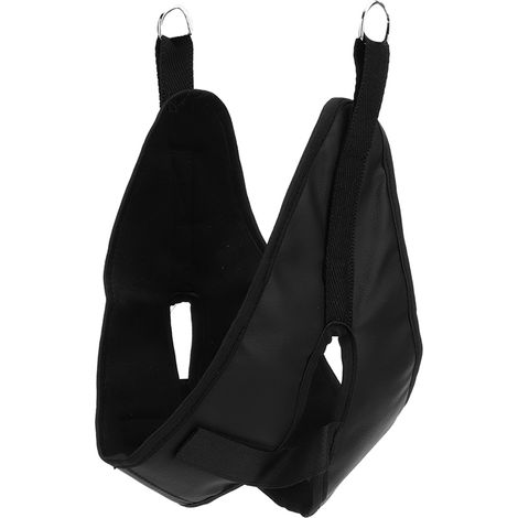 Ceinture de traction cervicale, correcteur de posture, outil d'étirement et de soin du cou, noir, taille M (1/5)