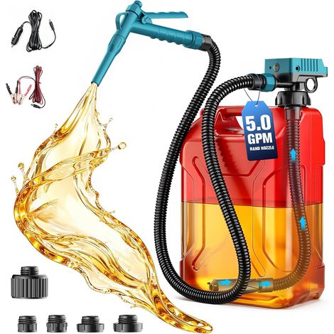19L/min Pompe Essence Electrique Compatible avec Batterie 18V (1/5)