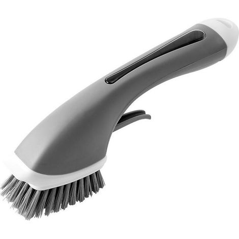 royaluxe - Ajouter une brosse de nettoyage de poêle à long manche liquide pour la maison petite brosse pour la cuisine (1/5)