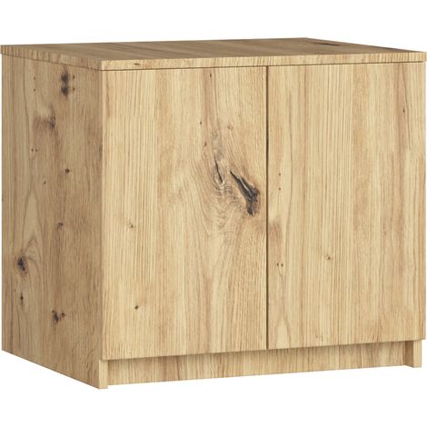 Altillo para armario AKORD S60 Roble Artisan 60 cm 2 puertas frente en color Roble Artisan 2 estantes 60x51x55 cm