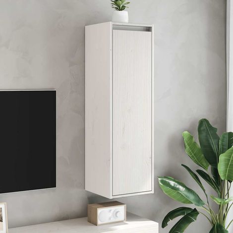 Maison Exclusive - Pensile Bianco 30x30x100 cm in Legno Massello di Pino