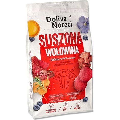 Dolina Noteci Premium Manzo, sacco da 9 kg di cibo secco per cani.