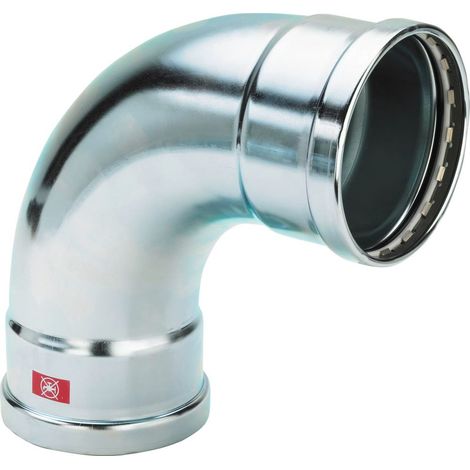 Viega Prestabo XL-gomito a 90 gradi, d 76,1mm acciaio non legato, zincato modello 1116XL, 597566