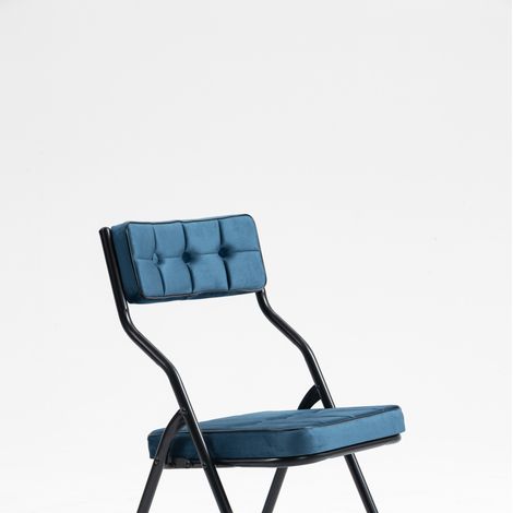 Chaises pliantes avec coussin 2 pièces - chaises de salle à manger portables et rembourrées, pliables et prêtes à l'emploi (1/5)