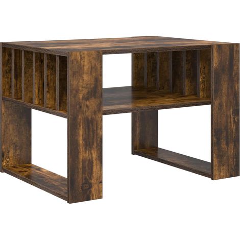 Tavolino da salotto Rovere fumé 66 x 49,5 x 45 cm vidaXL (1/5)