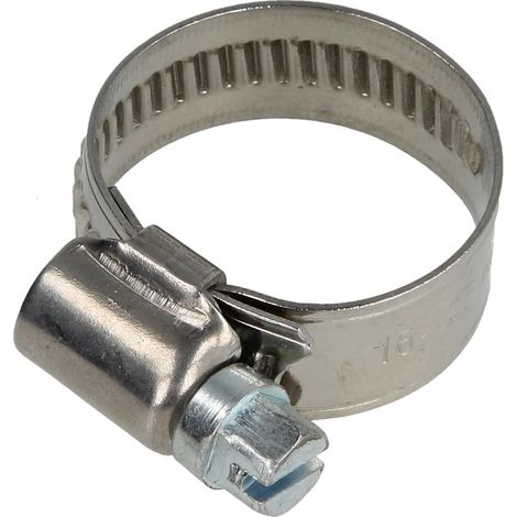 Collier de serrage 12 mm inox plage de serrage 16 - 27 mm