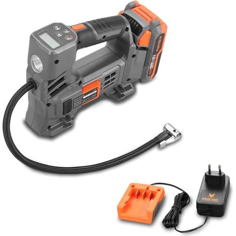 Compressore batteria FUXTEC 20V FX-E1CI20 SET con 1 batteria 2Ah, 1 caricabatteria 1A