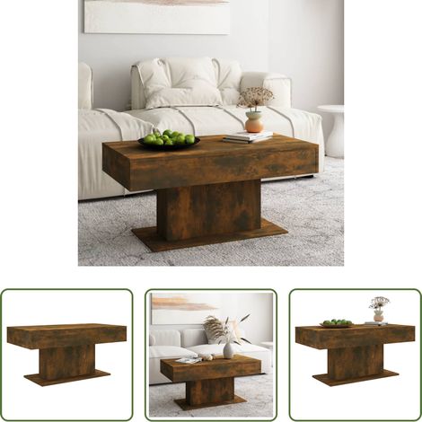 Räuchereiche Couchtisch - Couchtisch Räuchereiche 96x50x45 cm Holzwerkstoff (1/5)