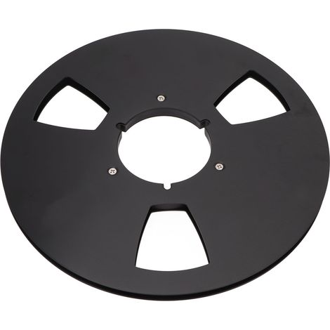Bobine en Alliage d'Aluminium 1/4 Pouce 10" pour Enregistreur - Accessoire Noir pour Machine à Ouverture Disque (1/5)